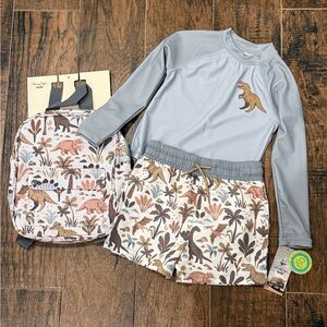 Panama Jack Dinosaur Swim Set with Backpack 3T